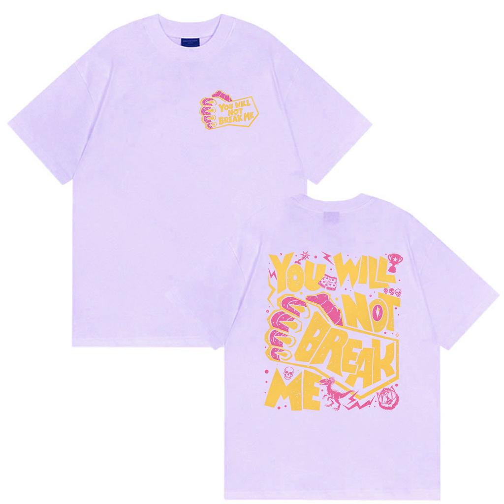 Hot Game Dungeon Crawler Carl You Will Not Break Me Print T Shirt Unisex Unisex Harajuku Fashion Casual Cotton Short Sleeve Tshirts