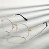 Minimalist Octagonal Full Rim Metal Frame Glasses for Women
