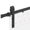 Sliding Door Hardware Kit 200 Cm Steel Black