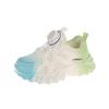 Girls' sneakers 2025 new boys' little white shoes rotating button casual dad shoes children's breathable mesh shoes tide