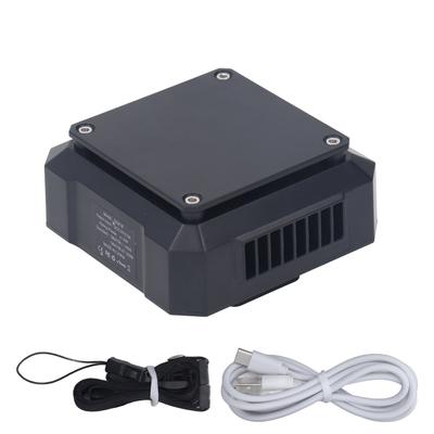 Waist Clip Fans Mini USB Rechargeable 4000mAh Battery Strong Wind 3 Wind Speed 2 Way Use Portable Fans for Work Hiking