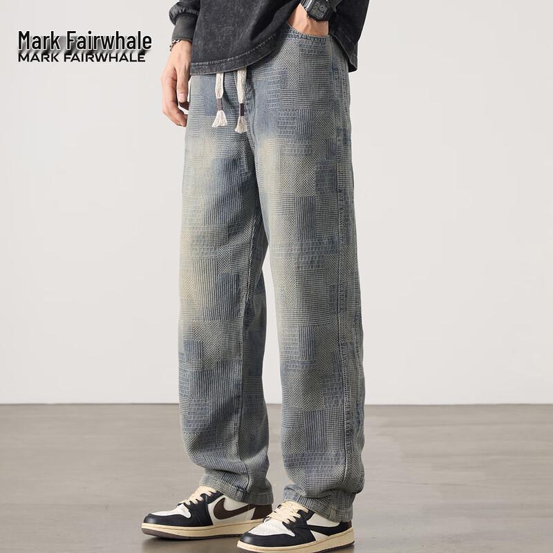 Mark Fairwhale Men's Loose Straight Denim Jeans