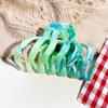 High-end Texture Marble Pumpkin Hair Clip Back of The Head Updo Shark Clip Grappling Clip Hair Accessory