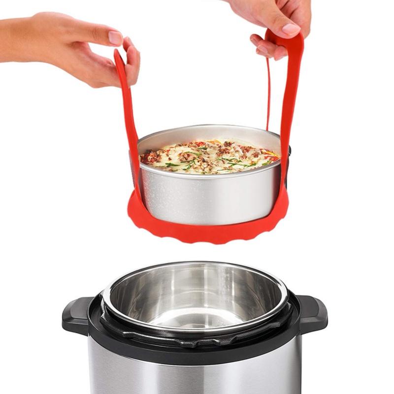 Silicone Steamer Multifunctional Portable Drain Basket Pressure Cooker Bakeware Sling