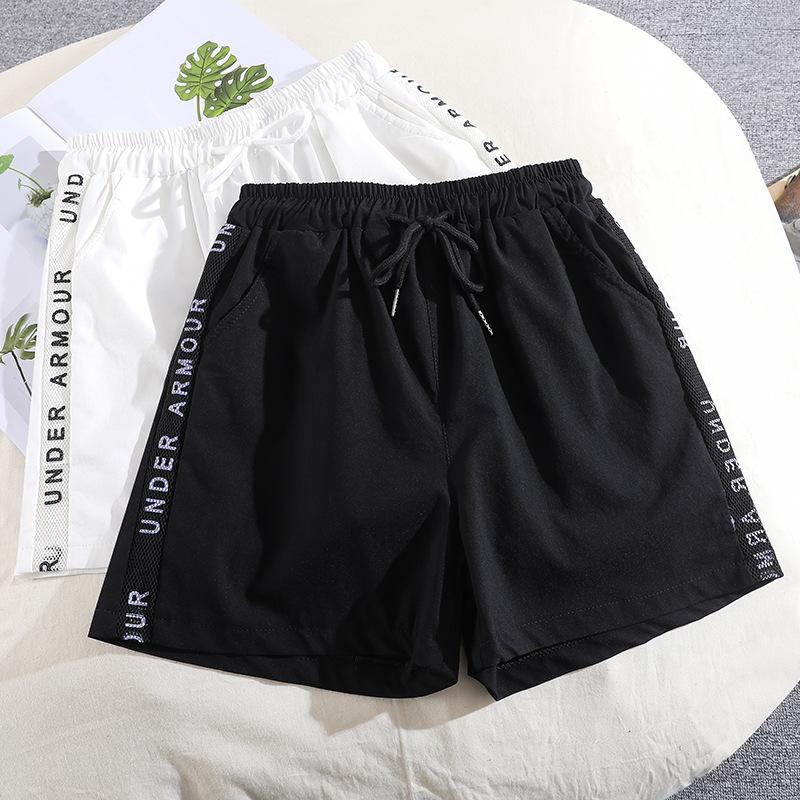 Summer Shorts Stretch Hot Pants Plus Size Letter Bar Casual Sweatpants