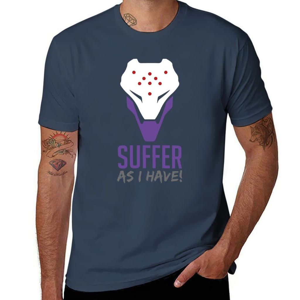 Ow2 Ramattra Suffer As I Have En Tshirt Anime Clothes Summer Tops Unisex Graphic T Shirts