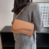 Vintage Leather Crossbody Bag for Women Designer Feminine Small Brim Shoulder Underarm Bag Bags and Bags