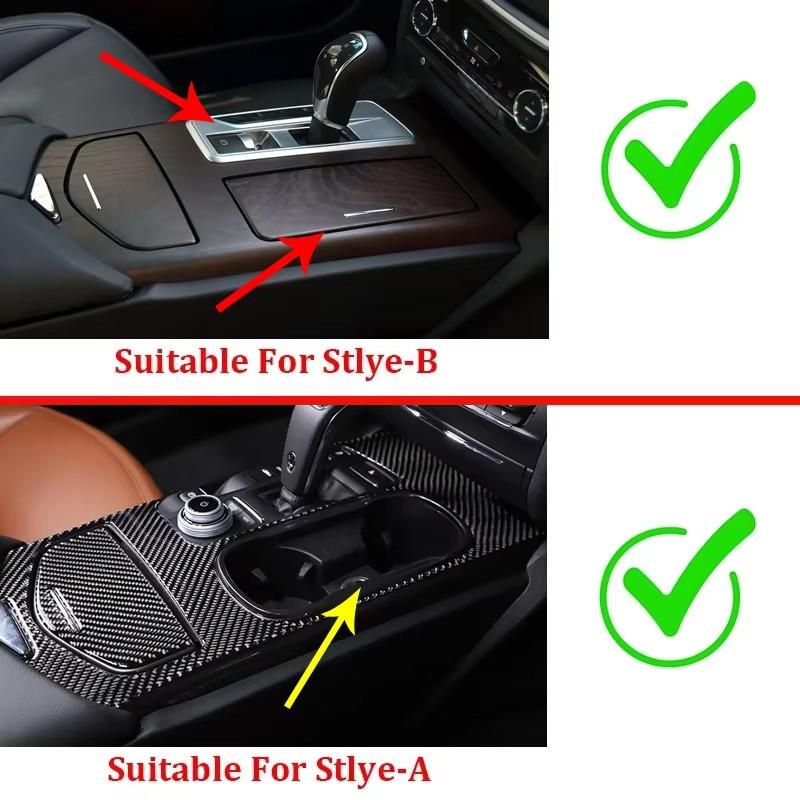 Soft Carbon Fiber For Maserati Ghibli 2014-2026 Car Center Control Gear Panel Cover Trim Sticker Car Accessories