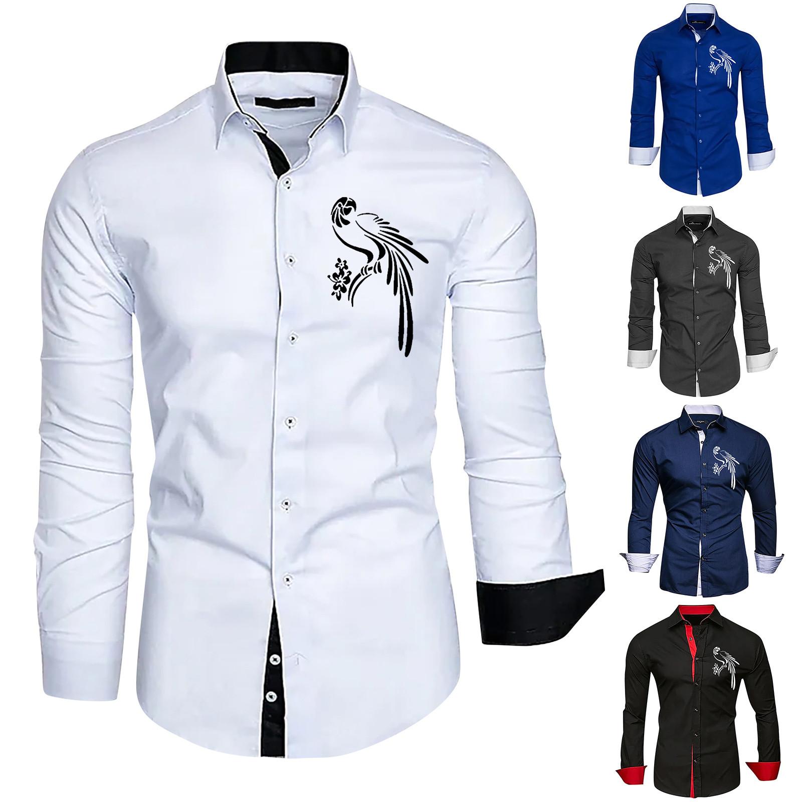 

Дизайнерские весенне-летние мужские повседневные хлопковые льняные рубашки с длинным рукавом, свободные рубашки