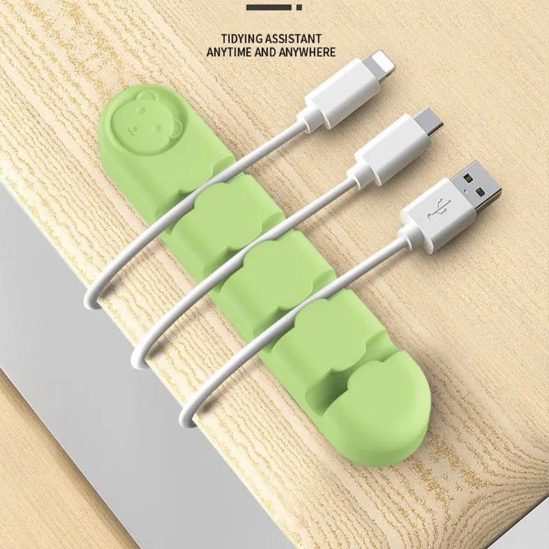 Cable Holder Desk Tidy Organizer Cord Protector Cable Holder for Table Cute Cable Holder ZMLXQ03