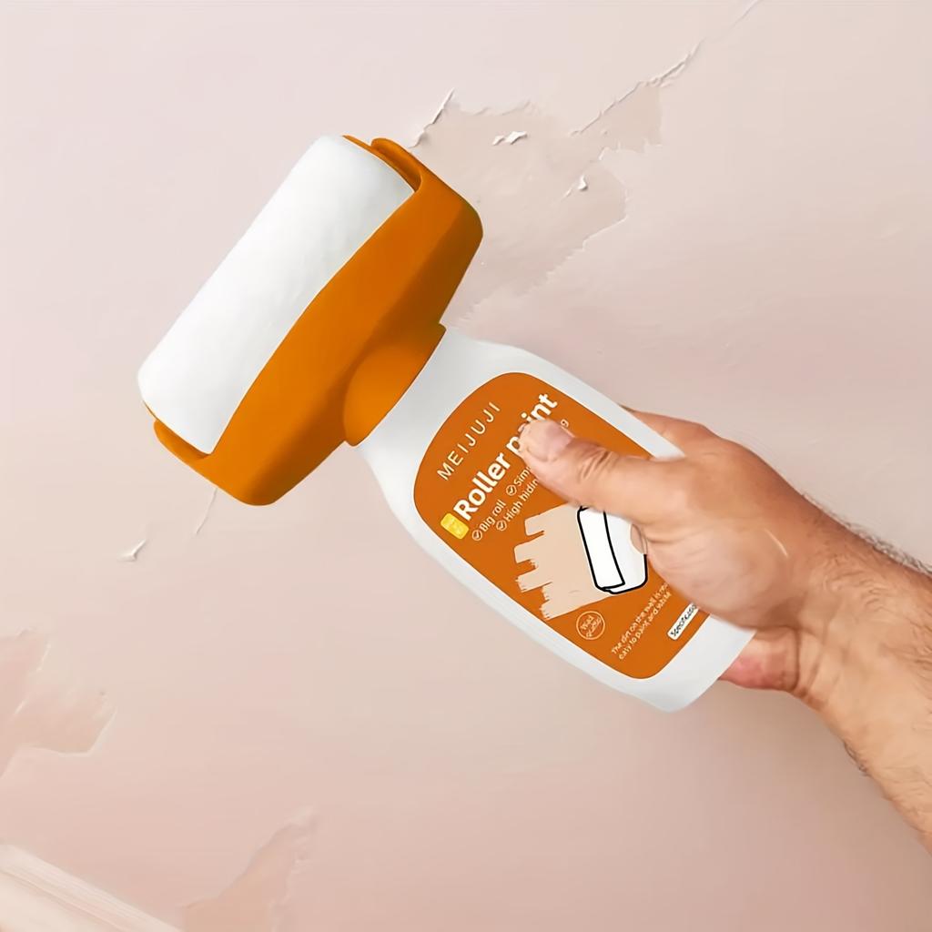 Wall Repair Rolling Paint,2 In 1 Wall Refinish Paint Roller Brush for Ceramic Tile, Pottery Porcelain Walls,Ceilings for Home Improvement,DIY Projects