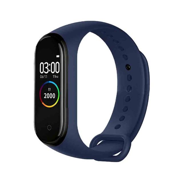 Actividades durante todo el día con la banda inteligente hombres mujeres M4  reloj inteligente de la presión arterial medida impermeable fitness Tracker  pulsera monitor de frecuencia cardíaca comprar a buen precio —