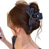 Unique Jeans Fabric Hair Accessory Modern Bowknot Hair Clip Stylish Hairpin Barrette For Teens And Lady Women
