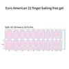 Gel Nail Stickers Full Cover Self Adhesive French Manicure Strips Quick Apply No UV Light Required Salon Quality