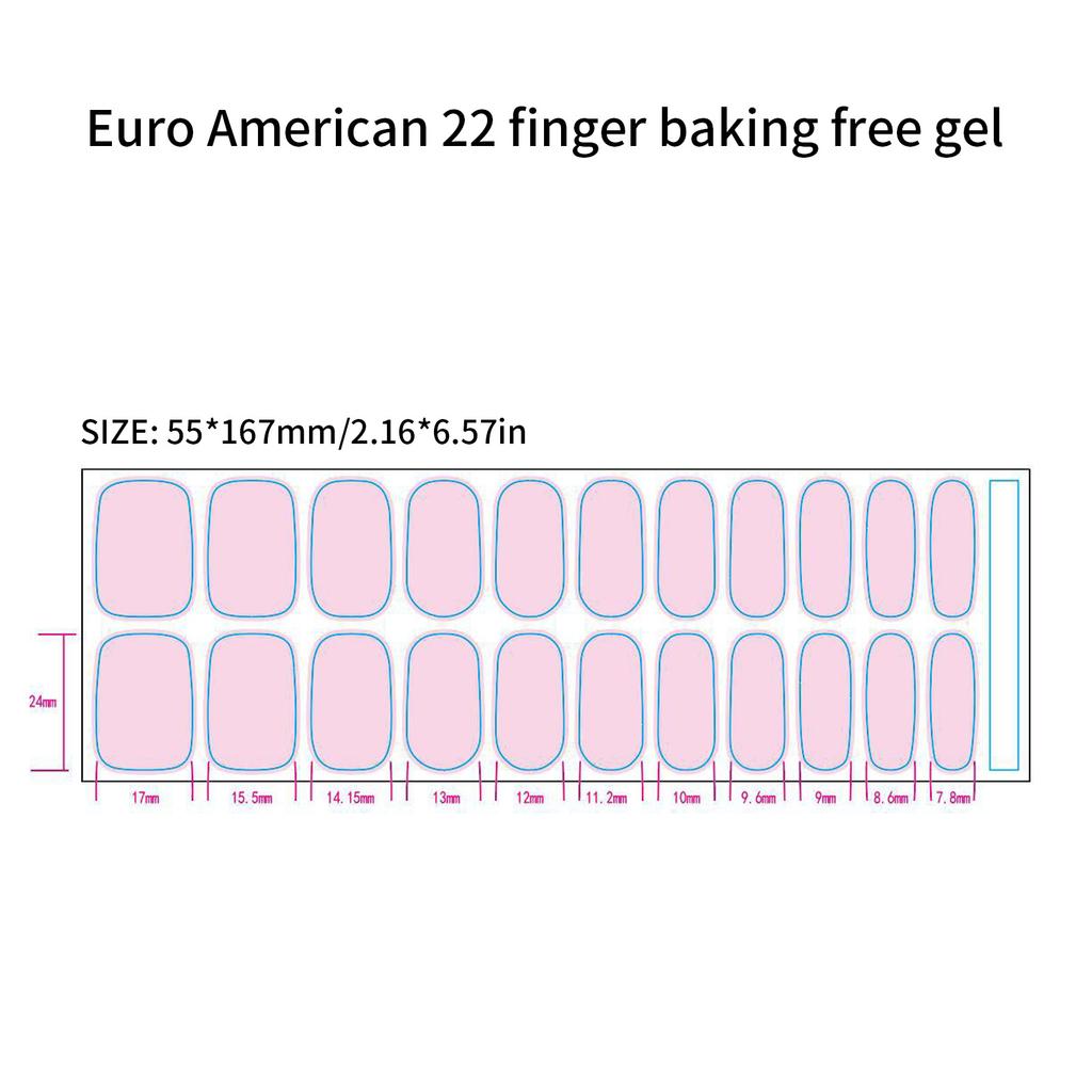 Gel Nail Stickers Full Cover Self Adhesive French Manicure Strips Quick Apply No UV Light Required Salon Quality