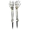 Halloween Skeleton Stakes Realistic Stake, Spooky Skull Hand Yard Atmospheric Horror Lawn Accents Sign for Outdoor Garden Graveyard Decor Waterproof