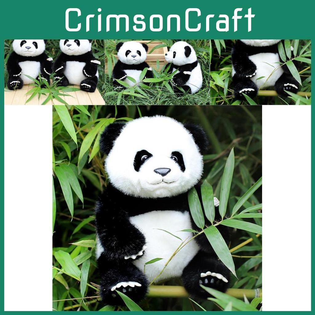 35cm Lovable Panda Plush Toy Soft And Cuddly Black And White Stuffed Animal