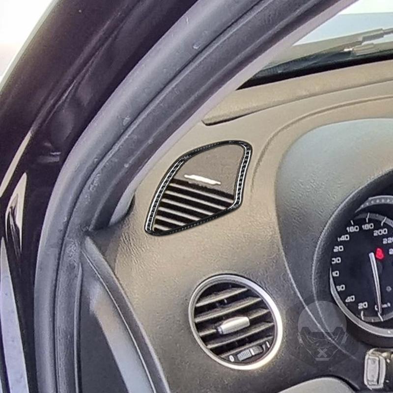 Carbon Fiber Car Accessories Dashboard Air Vent Outlet Modified Interior Trim Cover Soft Sticker For Alfa Romeo 159 2005-2025