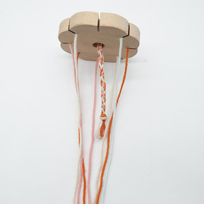 Diy Weaving Bracelet Artifact Disk Weaving Tool Wood Color Rope Weaving Tool Hand DIY Material Tool Rope Weaving Tools