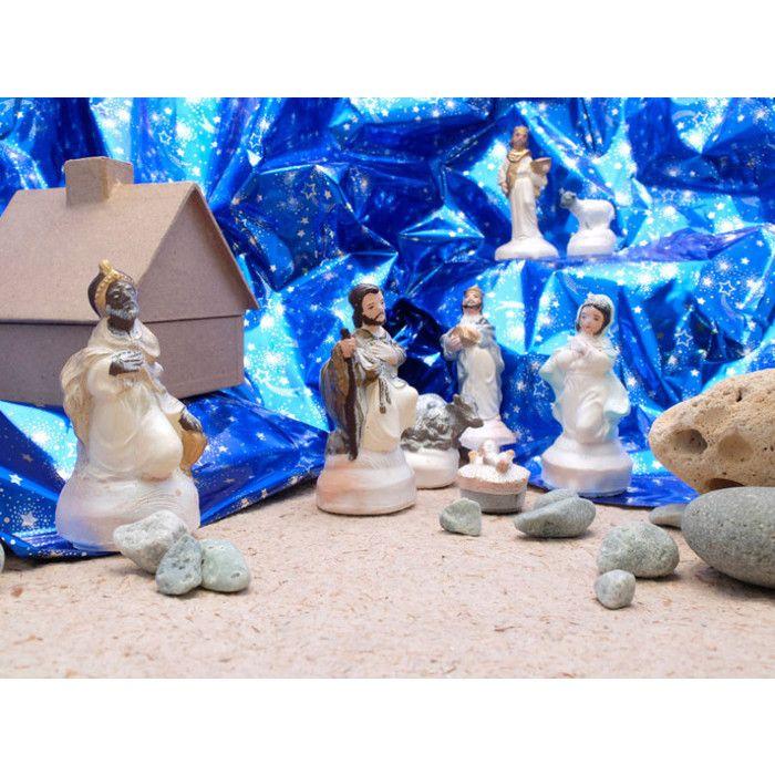 Roll of Gift Wrap - Polyprométal - Starry Sky - 1.5m X 0.7m - Blue - Silvery