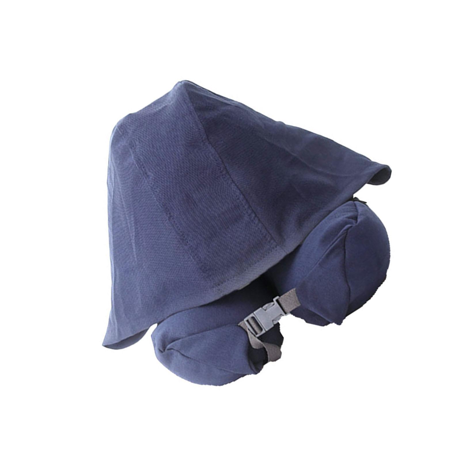 

Худи-подушка для путешествий, подушка для шеи с капюшоном, регулируемая эргономичная дорожная подушка для шеи для перелета в самолете