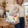 Cute Fruit Printed Tote Bag for Women Daily Use Casual Lightweight Handbag Perfect for Shopping Travel Commute
