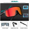 Lunettes de Soleil Sportives Polarisées Kapvoe pour Homme Lunettes de Vélo Photochromiques Lunettes de Vélo d'Extérieur pour Vélo VTT UV400