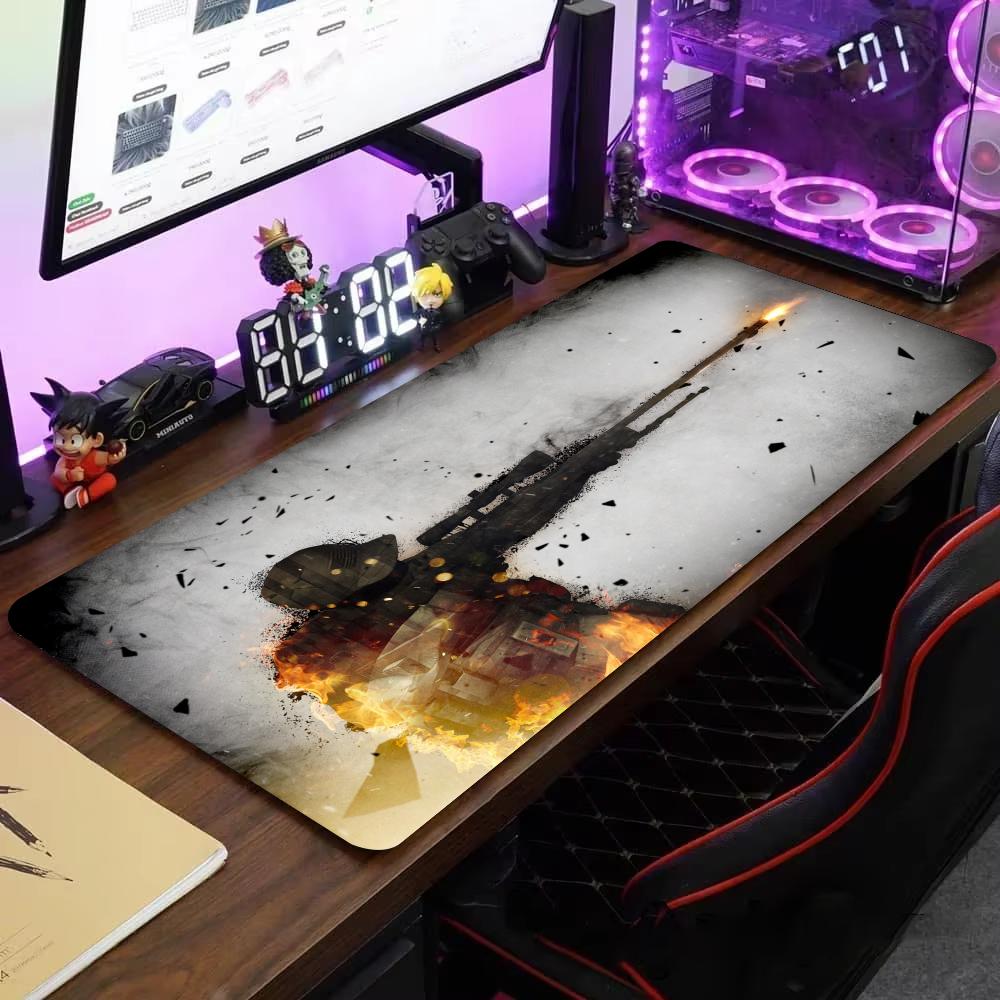 XXL Oval Tactical Gun Mouse Pad Large Office Keyboard Pads New Gamer Computer Desk Mat Rubber Anti-slip HD Gaming Mousepads