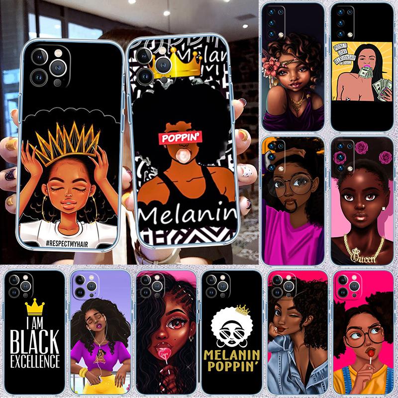 RP57 Poppin Black Girl Phone Case for Motorola Moto G40 G04 G05 One Ace Action Fusion + Plus Hyper Macro Vision Zoom