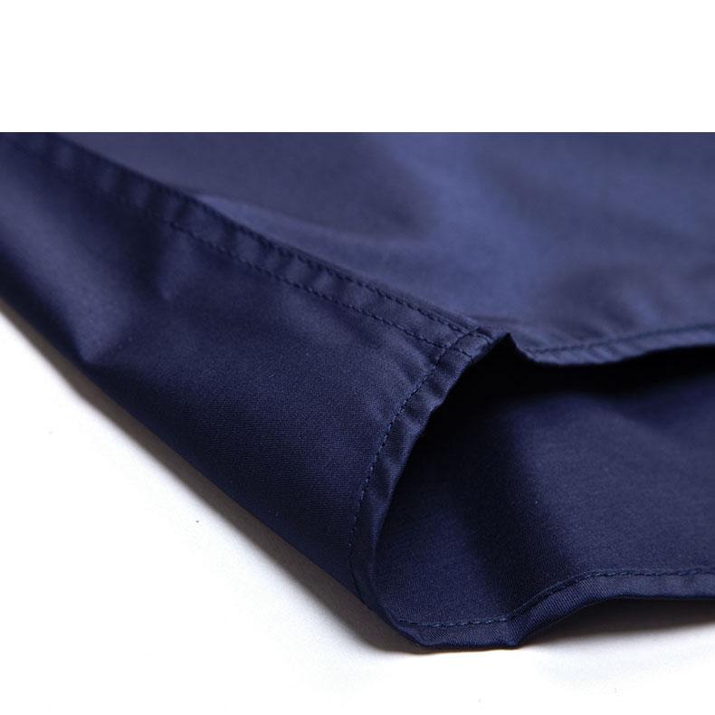 Men's High Stretch Solid Color Shirt Plus Size S-8XL Daily Wear Business 50kg-120kg