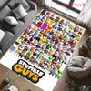 Stumble Guys Chaos Teppich für Wohnzimmer Schlafzimmer Zuhause Sofadekoration, Rutschfeste Bodenmatte für Kinder