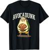Avocadunk Avocado Basketball Pun Graphic Tee Funny Food Lover Gift Casual T-Shirt