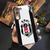 A-Fashions Besiktas BJK Handyhülle Für Samsung Galaxy S25 S24 S23 S22 S20 S21 Note20 Ultra Plus Fe Farbige Silberne Hülle