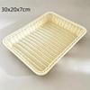 Imitation Rattan Handwoven Storage Basket Eco-Friendly Material Organizer for Kitchen Fruit Snack Picnic Outdoor Use