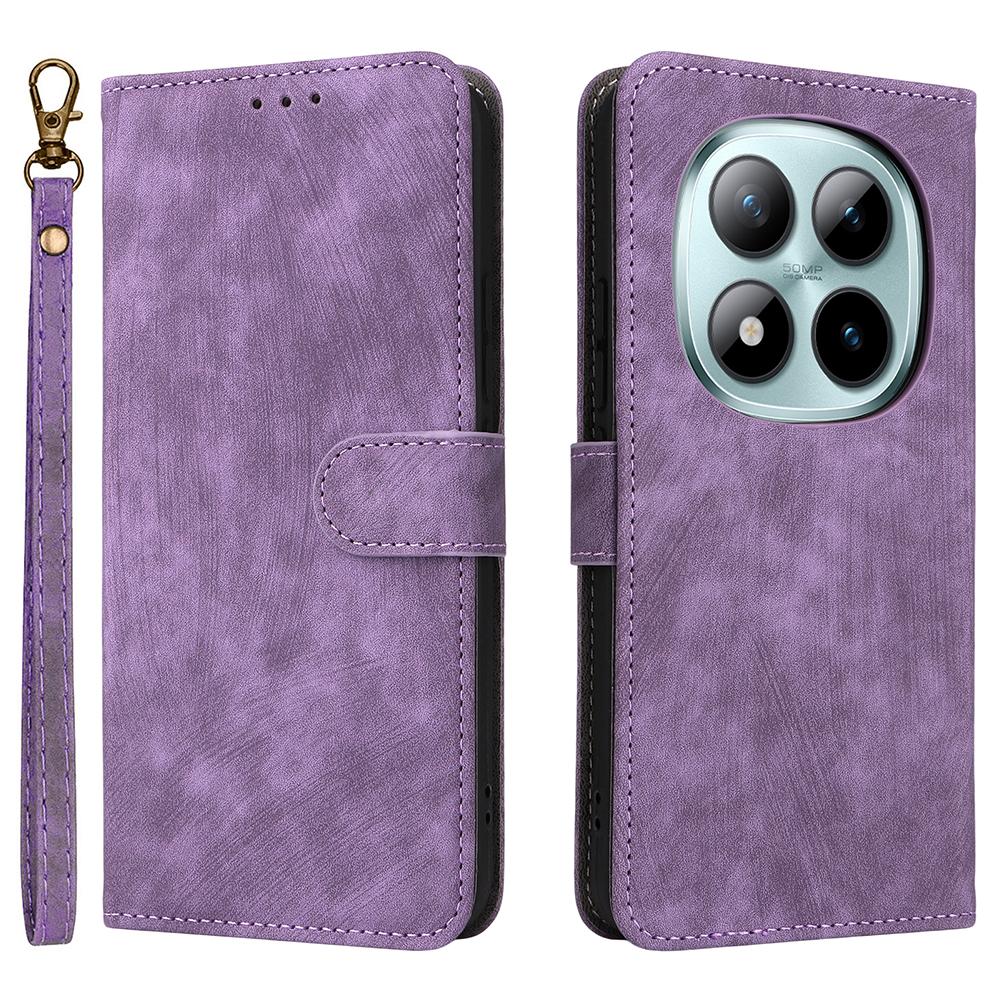 For Xiaomi Poco M8 Pro 5G/Redmi Note 15 Pro+ 5G (Global) Case Wallet RFID Blocking PU Leather Phone Cover Stand with Strap