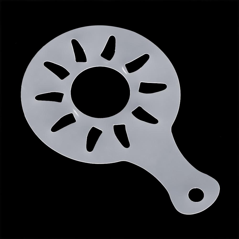 16pcs Kitchen Cake Latte Coffee Art Stencils Foam Tool Cappuccino Decorating