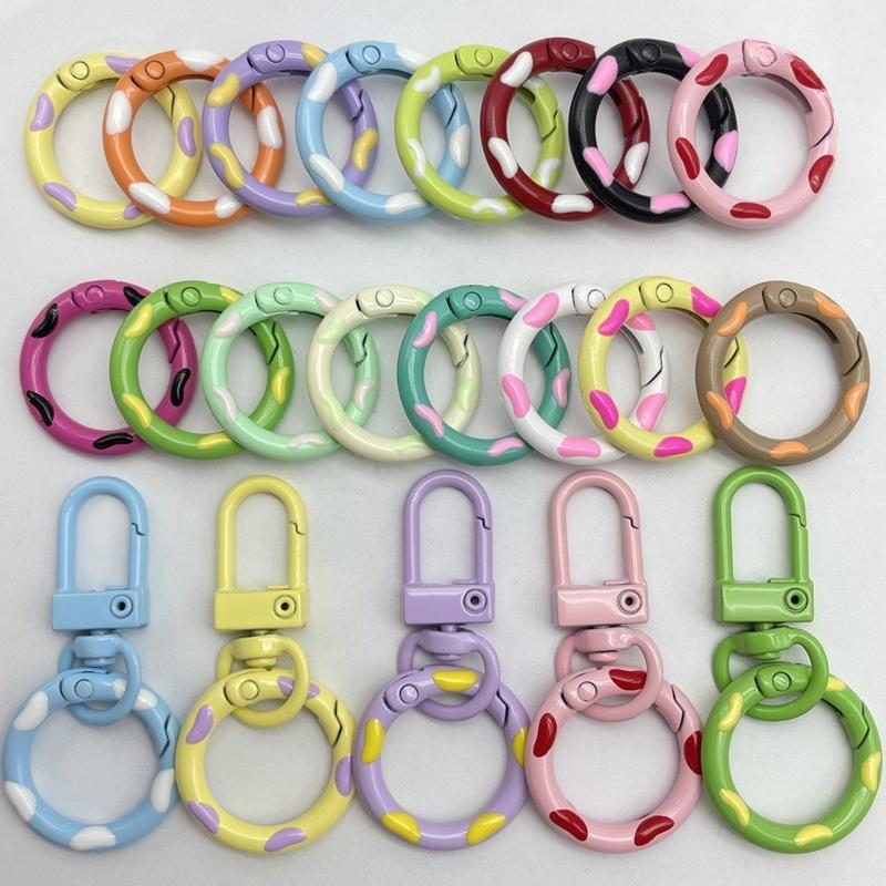 Colorful Alloy Snap Lobster Clasp Hooks with 14mm Lobster Clasp for DIY Key Chain Bags Pendants Accessories Wholesale
