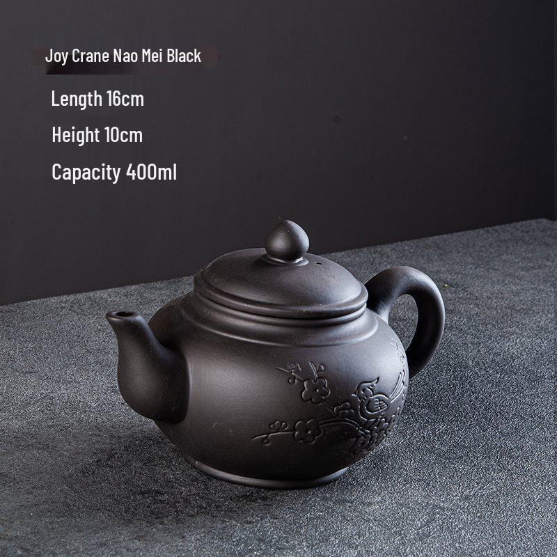 Large Capacity Handmade Yixing Zisha Teapot with Ceramic Teacup Set