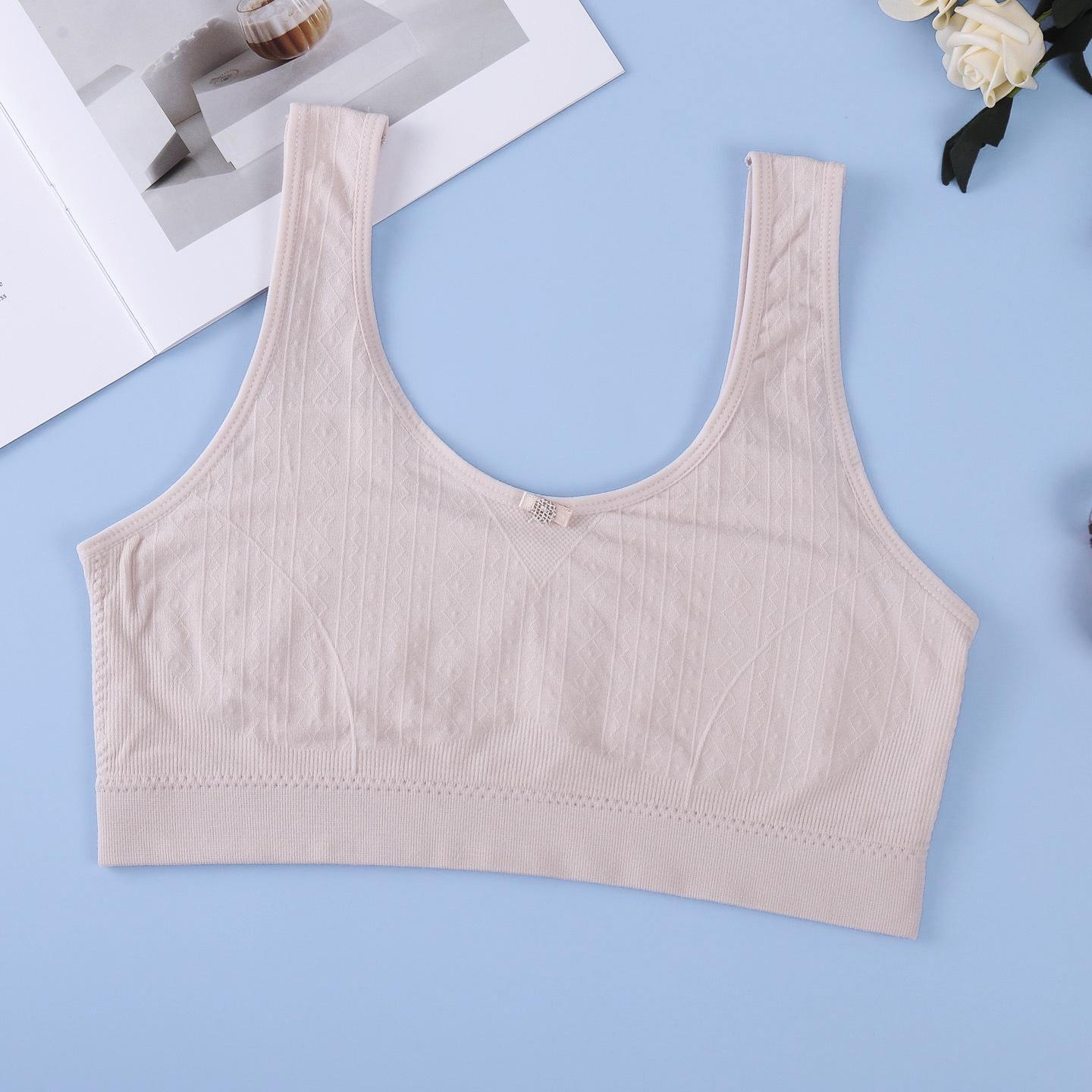 

Seamless Girls Development Underwear, Ages 9-12 - Comfortable, Breathable, No Underwire, Anti-Protrusion F (60-110 jin)