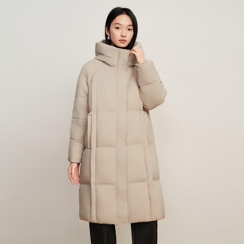 

Elva Island Women s Premium Hooded Mid-Length Thick Down Jacket M