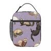 Playful Ferrets Insulated Lunch Bag for Women Office Cooler Thermal Food Box Tote Portable Lunch Boxes Container