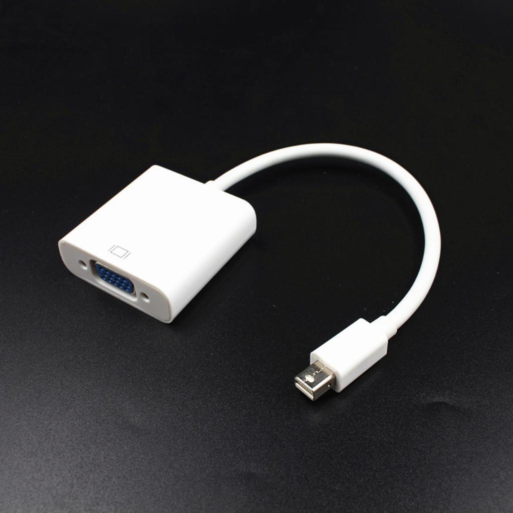 Mini DisplayPort to VGA Adapter Cable DisplayPort to VGA Conversion Line Support Mini DisplayPort V1.2