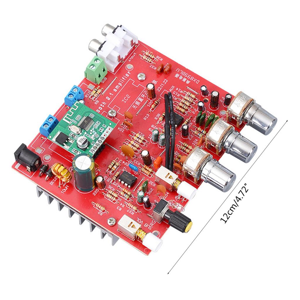 2.1 Channel Bluetooth-compatible 5.0 Amplifier Board 80Wx3 DC12-15V High Power Vehicle Computer Audio Amplifier Board
