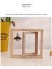 Modern Rotating Double-Sided Photo Frame: 6-inch/7-inch, Personalized Album, Couples Gift, Wooden Ornament