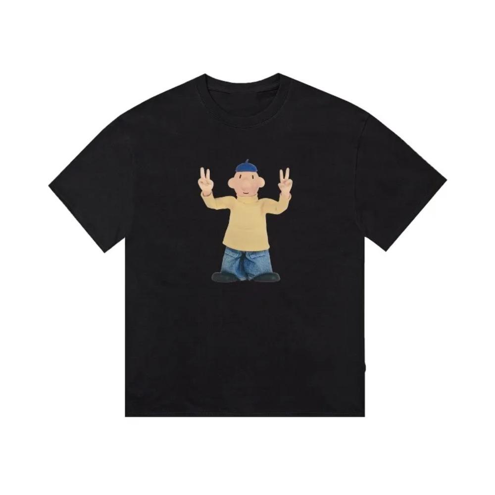 Fun Cartoon Character Printed  Women's Loose Casual Short Sleeved Summer New Personalized Fashion T-shirt Classic Playful Design