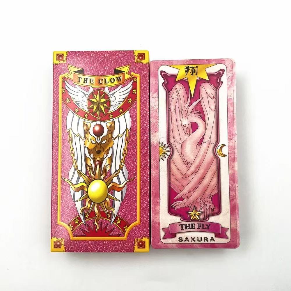 Anime Cosplay Card Captor Sakura KINOMOTO Clow Cards Tarot Prop Paper Poker Card Funny For Family Friend Party Xmas Accessories