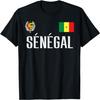 Senegal Flag Senegalese Football Soccer Fan Men Women Kids T-Shirt