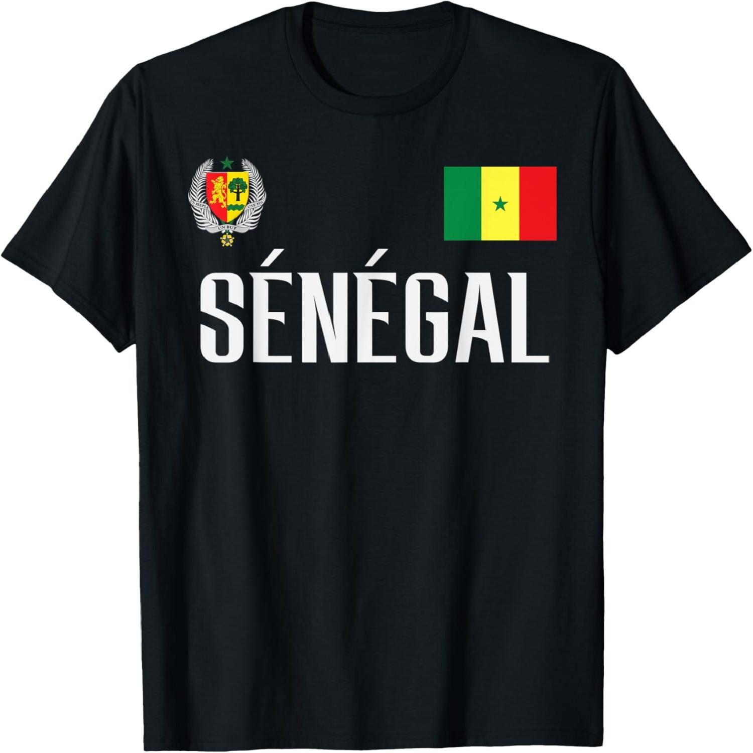 Senegal Flag Senegalese Football Soccer Fan Men Women Kids T-Shirt S разноцветный