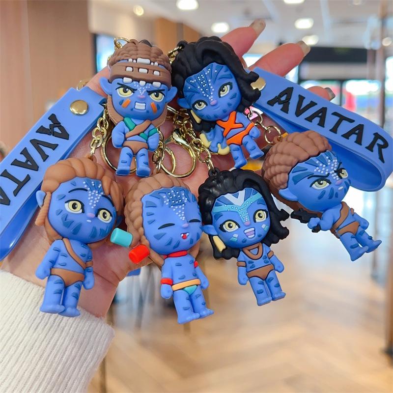 Neuer Cartoon-Avatar-Schlüsselanhänger 3D-Puppe Tasche Partneranhänger Auto-Schlüsselanhänger Kleines Geschenk