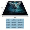 1pc Aesthetic Mysterious Unicorn Thin Blanket - Lightweight Flannel Throw For Sofa, Bed, Travel, Camping, Livingroom, Office, Co